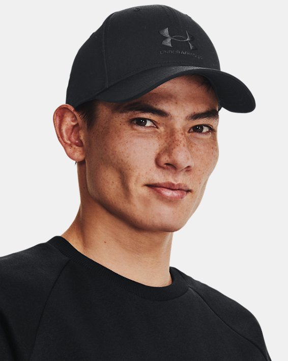 Men's UA Branded Adjustable Cap, Black, pdpMainDesktop image number 2